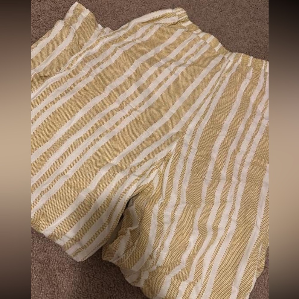 Striped Yellow and White Pants